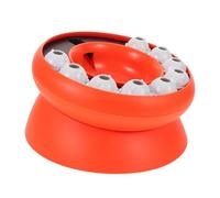 GRIRIW Comedero Lento para Gatos Interactivo Naranja Plato para Alimentación Paulatina Estimula Instinto Natural y Reduce Indigestión Accesorio Educativo para Cachorros y Mascotas