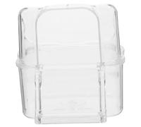 GRIRIW Comedero para Pájaros Exterior de PP Instalación Estable y Fácil, Caja Colgante Transparente Adecuado para Alimentar Canarios y Cockatiels
