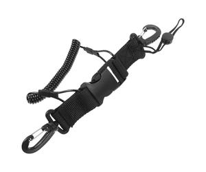 GRIRIW Correa de Cámara Sumergible Negra con Muñequeras Anticaídas Cuerda de Resorte para Buceo Seguridad para Equipo Fotográfico Submarino
