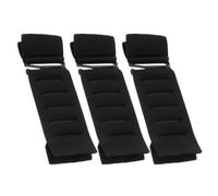 GRIRIW Correa de extensión para sujetador de repuesto en 3 unidades, material plástico negro, diseño estable para ropa deportiva y entrenamiento femenino