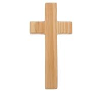 GRIRIW Cruz de Madera Colgante Adorno Religioso para Pared Decoración Católica Moderna Resistente al Desgaste para Hogar Iglesia