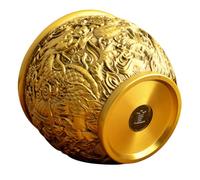 GRIRIW Cuenco de Tesoro de Latón Decoración de Escritorio Creativa Cuenco Chino Vintage Adorno de Feng Shui Decoración para Hogar y Oficina