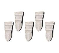 GRIRIW Cuñas de Martillo de Acero Plata 5 Piezas sin Rebabas | Fijador de Mango, Forma de Cuña, Uso Doméstico, y Trineo, Tamaño Pequeño Portátil