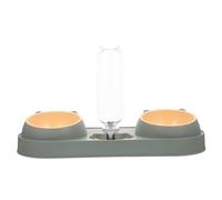 GRIRIW Dispensador Automático para Mascotas Doble Función Alimentación y Agua Plástico Resistente Tamaño Compacto Uso Doméstico para Perros y Gatos Estilo Aleatorio