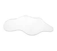 GRIRIW Espejo Decorativo Asimétrico para Micropaisajes Navideños, 30x17 Cm, Acrílico Irregular, Efecto Estanque de Hielo Realista, Accesorio para Decoración de Pueblos y Centros de Mesa