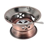 GRIRIW Estufa de Alcohol Portátil Inoxidable para Hornillo Grueso Antideslizante Accesorio de Cocina Compacto para Actividades Libre Mini Estufa de Camping