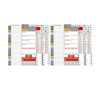 GRIRIW Etiquetas Impermeables de Pvc Autoadhesivas para Paneles Eléctricos, 2 Hojas de 4,5 X 30 Cm, Pegatinas Resistentes para Cajas de Interruptores, Uso Seguro y Organización