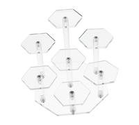 GRIRIW Expositor de Escalera decoración hogar Home Decor decoración casa peana Monitor Modelo Estante Titular del Organizador de la colección Expositor de Colecciones Acrílico Transparent