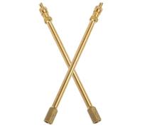GRIRIW Extensor de Válvula de Neumático de Cobre Dorado para Scooter y | Extensión Recta, Inflado Cómodo y Rápido, Compatibilidad Versátil, Accesorio para Ruedas y Válvulas