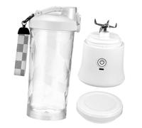 GRIRIW Extractor de Jugos Portátil Personal Recargable Vaso para Batidos y Zumo Fresco Diseño Compacto y Transparente para y Uso Diario