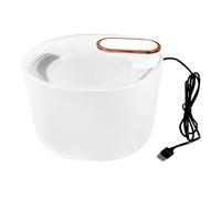 GRIRIW Fuente Automática para Mascotas Dispensadora De Agua 3 litros, Eléctrica y Silenciosa, Material PP Mineral Blanco, para Uso Doméstico, para Gatos y Perros Domésticos