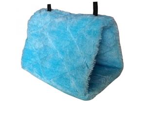 GRIRIW Hamaca para Azul Cueva Colgante de Felpa Cálida y Cómoda para Dormir Refugio Suave para Periquitos y Aves Pequeñas con Ganchos Dobles Portátil