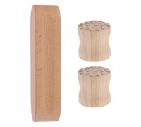GRIRIW Herramienta de Costura de Madera para Quilting y Coser, Regla Prensatelas de 17.8 Cm 2 Piezas de Cilindros para Prensar y Alisar Telas