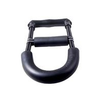 GRIRIW Herramienta de Entrenamiento de Fuerza para Antebrazo y Muñeca Ejercitador de Muñeca Compacto Resorte de Acero Antioxidante Empuñadura de ABS Antideslizante Negro para