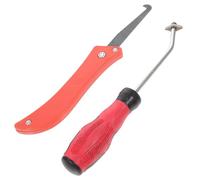 GRIRIW Herramientas para Juntas de Azulejos Mango Abs y Goma Juego de 2 de Acero Tungsteno para Eliminar Sellador y Raspar Lechada Color Aleatorio en Baño y Cocina