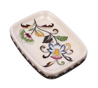 GRIRIW Jabonera de cerámica Creativa, Bandeja para Pastilla de jabón, Recipiente ventilado para baño y Cocina, Estuche portátil para Viaje