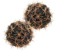 GRIRIW Juego de 2 Bolas de Antena para Coche Forma de Cactus Verde, Decoración Versátil y Resistente al Desvanecimiento para Techo y Otras Partes del Vehículo