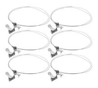 GRIRIW Kit de 6 Ganchos de Acero Laminado en Frío para Colgar Cuadros Sistema de Riel Ajustable y Fácil Instalación para Decoración en Casa y Hoteles