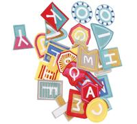 GRIRIW Letras para Planchar en Tela 26 Parches Bordados Termoadhesivos para Prendas y Mochilas Decoración DIY Personalizada
