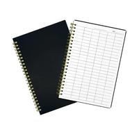 GRIRIW Libro de Contabilidad 2 Piezas Cubierta PP Resistente Páginas Interiores Líneas Horizontales Cuaderno de Control de Gastos y Presupuesto Personal para Seguimiento Financiero en