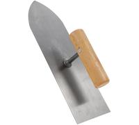GRIRIW Llana Inoxidable de Acero para Albañilería Herramienta Manual Resistente para Acabado y Alisado de Paredes Diseño Puntiagudo para Esquinas Estrechas para Construcción y