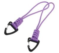 GRIRIW Llaveros con Mosquetón Paracord 19 CM Cordón de Supervivencia Resistente Color Púrpura 2 Piezas Accesorios para Camping Senderismo y Uso al Aire Libre