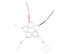GRIRIW Llaveros Decorativos Elásticos de Nailon para Diy 50 Piezas Colgantes para Llaveros Accesorios de Manualidades Cuerda Resistente para Llaves de Coche