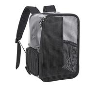 GRIRIW Mochila pequeño para Suave Mascotas Exit Tomada Tripe cattier neveras Negras petg Pets dogge Katcher Cat Backpack Caminar Travel Tela Oxford Black