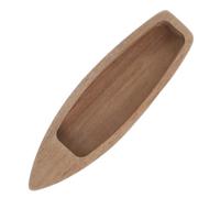 GRIRIW Modelo de Barco de Madera Inacabado Miniatura, Decoración Rústica Creativa, Material Madera sin Tratar, Adorno Artesanal para Sala de Estar y Oficina, Pieza Única de Colección