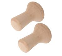 GRIRIW moldes para trabajar cerámica 2 moldes de madera con diseño ergonómico de hongo para esculpir y proyectos artísticos para principiantes