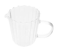 GRIRIW Pequeña Jarra de Leche de Vidrio con Boquilla Antigoteo Taza Transparente para Té para Hogar Cafetería y Eventos Sociales