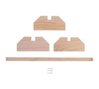 GRIRIW Percha para Pollo de Madera Natural, Barra de Pie para Gallinas, Soporte Firme Tamaño Mediano para Gallineros, Uso en Granja y Crianza de Aves Domésticas