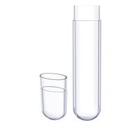 GRIRIW Plastic Travel Tweezer Case With Secure Caps Small Long Tube Holder For Eyelash And Beauty Tool Storage Portable Organizer For Cosmetics And Makeup Accessories