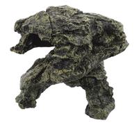 GRIRIW Plataforma para Tortugas con Rampa y Escondite de Resina Refugio Seguro y Resistente al Agua para Acuarios y Terrarios Accesorio Multifuncional para Tanques de Reptiles