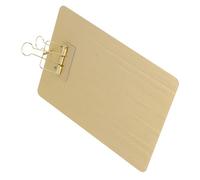 GRIRIW Portapapeles Metálico A5 de Acero Inoxidable Color Dorado, Tablero Portadocumentos Multiusos Clip Resistente para Oficina, Escuela y Uso Profesional