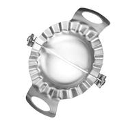 GRIRIW Prensa de Masa Grande de Acero Inoxidable 304 para Empanadillas y Ravioles Molde para Albóndigas Diseño Ondulado Herramienta Manual para Cocina Casera