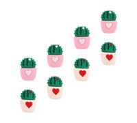 GRIRIW Protector de Cable Forma de Cactus Adorable de PVC, Funda para Cargador de 8 Piezas, Protege Cables de Carga y Datos Buena Durabilidad para Uso Diario