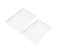 GRIRIW Protector de Cuaderno A6 Cubierta Rígida de Acrílico Mate para Carpeta de 6 Anillas, Funda para Hojas Sueltas Resistente, para Uso en Oficina y Viajes