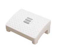 GRIRIW Reposapiés Sencillo para Oficina y Hogar Rodillo de Masaje y Protección Antideslizante en Color Blanco de Material PP