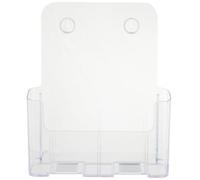GRIRIW Revistero de Pared Transparente para Oficina Diseño Simple, Organizador de Archivos y Expositor de Folletos en Material PS para Ordenar Revistas y Documentos