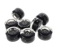 GRIRIW Ruedas Luminosas para Patines de Cuatro Ruedas Rodamientos Integrados 8 Unidades en Colores Rosa Azul y Verde Luces LED Resistentes para Interior y Exterior Incluye Llave para