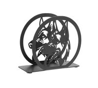 GRIRIW Servilletero De Hierro Forjado Diseño De Perro Cazador, Estante para Pañuelos De Papel De Sobremesa, Color Negro, Soporte Creativo para Guardar Servilletas, Uso para Hogar y Oficina