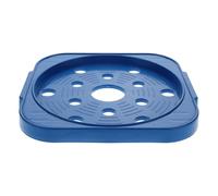 GRIRIW Soporte de Cilindro Móvil para Tanque de Gas, Base Reforzada Azul | Acero Inoxidable y Pp, Capacidad Estable, Protege Suelo y Mesa, para Cocinas Familiares y Restaurantes