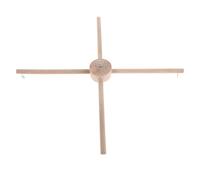 GRIRIW Soporte de Madera para Carillón de Viento DIY, Base Plana, Soporte para Colgar Campanas Pequeñas, Kit Manualidades para Móvil de Cuna, Decoración Interior y Exterior, Accesorio