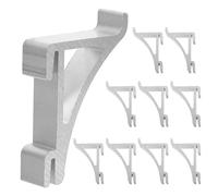 GRIRIW Soportes para Estantes de Enfriadores, 10 Clips Tipo K de Aluminio para Congeladores Verticales, Accesorios Prácticos para Organización en Cocina