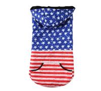 GRIRIW Sudadera Capucha para Perro Grande Abrigo de Invierno de Poliéster Azul XL Disfraz Cómodo y Cálido para Mascotas en Clima Frío