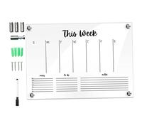 GRIRIW Tablero de notas de acrílico tableros de mensajes escritos a la pared pequeña pizarra tablero de escritura pizarra transparente tablero de pared Metal