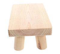 GRIRIW Taburete Infantil de Madera Maciza Natural Antideslizante Portátil y Ligero para Baño Cocina y Dormitorio Seguro y Estable para Pequeños