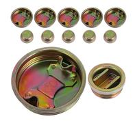 GRIRIW Tapones de Hierro Color Dorado para Bidones de y Agua 12 de 200l, Tapa Estable y Fácil de Sostener para Química y Lubricantes