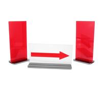 GRIRIW Tarjetas de Penalización para Baloncesto Dirección Intercambiable y Material Acrílico, Accesorio Rojo para Competiciones y Partidos de Baloncesto